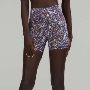 lululemon athletica align high rise HR Floral Bike Shorts NWOT